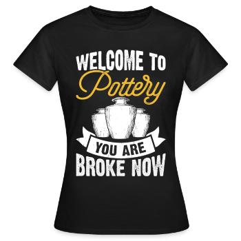 Poterie Poterie Poterie - T-shirt Femme - noir - Devant - AI Model Female 172 dark (172cm)