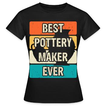 Poterie Poterie Poterie - T-shirt Femme - noir - Devant - AI Model Female 172 dark (172cm)