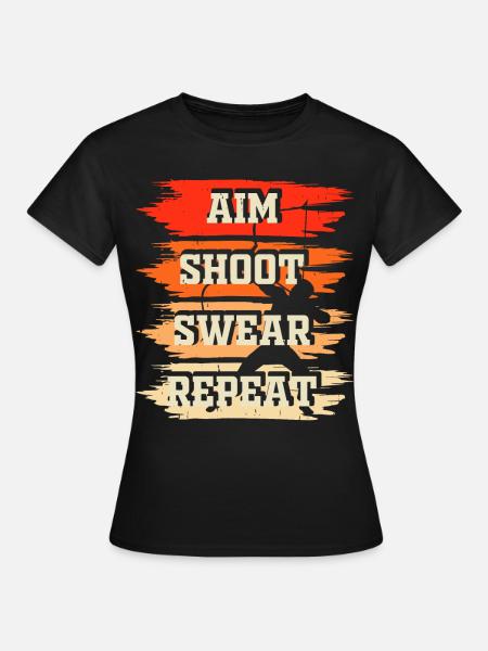 Bogenschütze Bogenschießen - Frauen T-Shirt - Schwarz