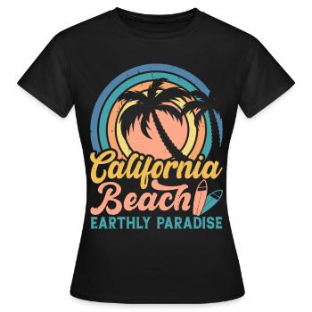 Surfen Surfer - Frauen T-Shirt - Schwarz - Vorne - AI Model Female 172 dark (172cm)