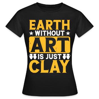 Art - T-shirt Femme - noir - Devant - AI Model Female 172 dark (172cm)