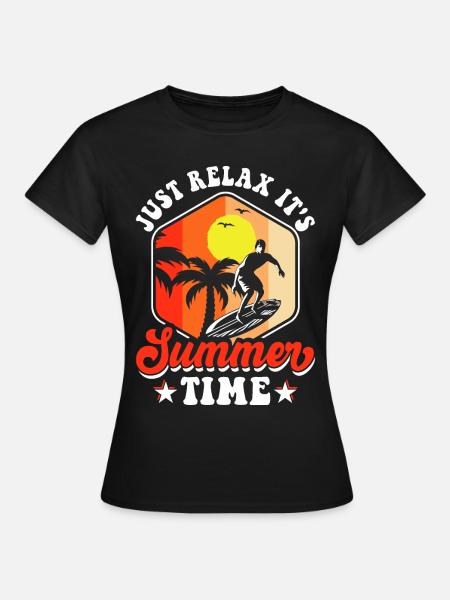 Surfen Surfer - Frauen T-Shirt - Schwarz