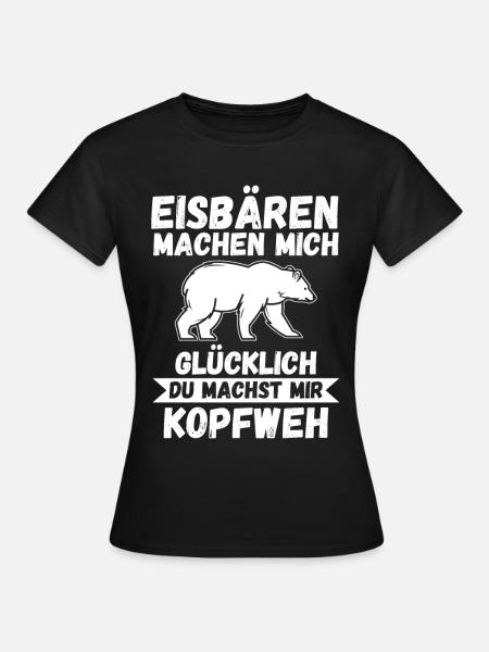 Eisbär Eisbären - Frauen T-Shirt - Schwarz