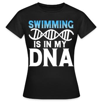 Flotteur de natation - T-shirt Femme - noir - Devant - AI Model Female 172 dark (172cm)