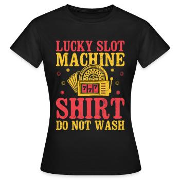 Spielautomaten-roulette-wetten, - Frauen T-Shirt - Schwarz - Vorne - AI Model Female 172 dark (172cm)