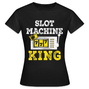 Spielautomaten-roulette-wetten, - Frauen T-Shirt - Schwarz - Vorne - AI Model Female 172 dark (172cm)
