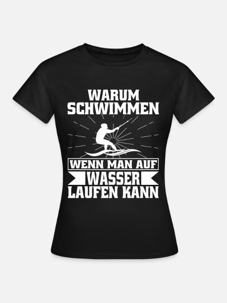 Wasserski - Frauen T-Shirt - Schwarz