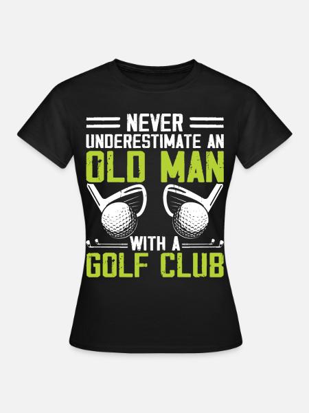 Golf Golfer - Frauen T-Shirt - Schwarz