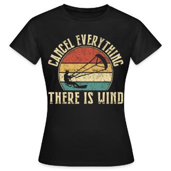 Kitesurf Kitesurfer Kiteboard Kitesurfen - Frauen T-Shirt - Schwarz - Vorne - AI Model Female 172 dark (172cm)