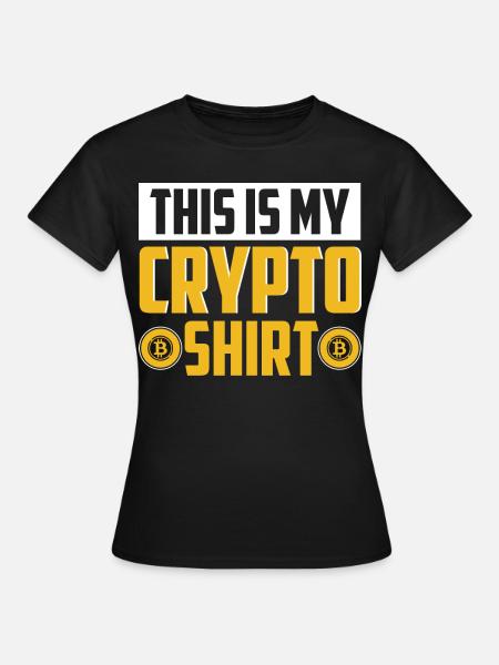 Krypto Kryptowährung - Frauen T-Shirt - Schwarz