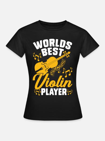 Violine Violinist - Frauen T-Shirt - Schwarz