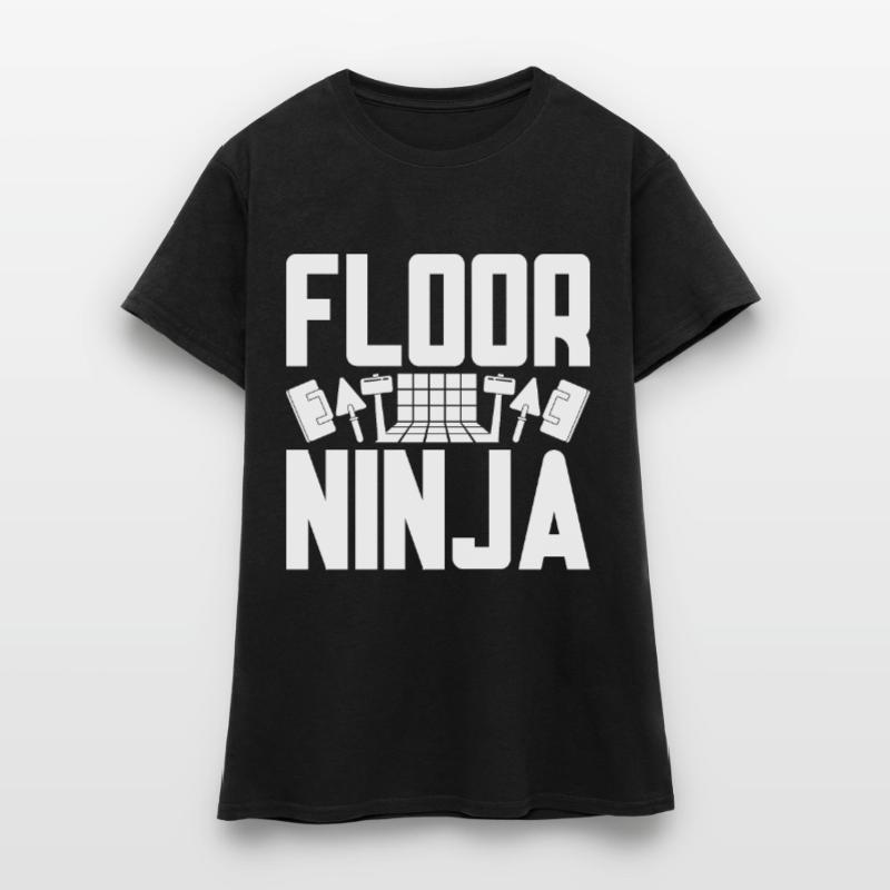 Floor Layer Tile Layer Screed Layer Floor Ninja Women's T-Shirt