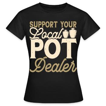 Poterie Poterie Poterie - T-shirt Femme - noir - Devant - AI Model Female 172 dark (172cm)