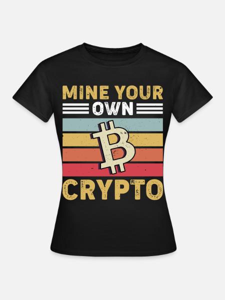 Bitcoin Krypto Kryptowährung - Frauen T-Shirt - Schwarz
