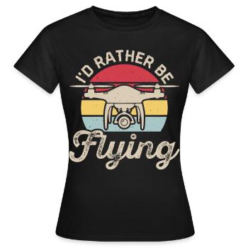 Drohne - Frauen T-Shirt - Schwarz - Vorne - AI Model Female 172 dark (172cm)