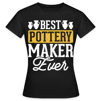 Poterie Poterie Poterie - T-shirt Femme - noir - Devant - AI Model Female 172 dark (172cm)