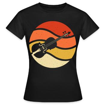 Violoniste violoniste - T-shirt Femme - noir - Devant - AI Model Female 172 dark (172cm)
