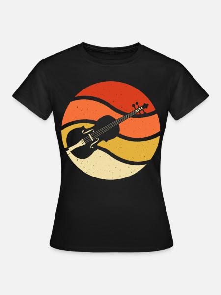 Violine Violinist - Frauen T-Shirt - Schwarz