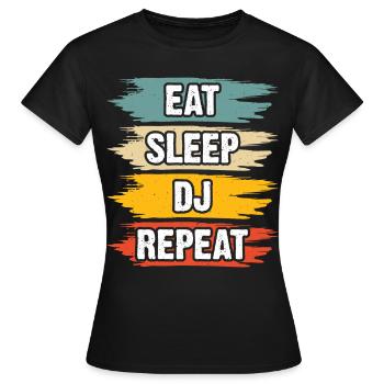 Disc jockey - Women's T-Shirt - black - Front - AI Model Female 172 dark (172cm)