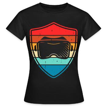 VR Virtuel Reality - Frauen T-Shirt - Schwarz - Vorne - AI Model Female 172 dark (172cm)