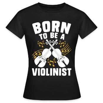 Violoniste violoniste - T-shirt Femme - noir - Devant - AI Model Female 172 dark (172cm)