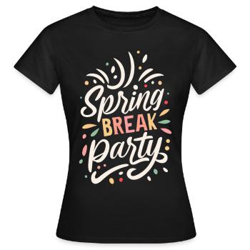 Spring Break 2024 Holiday Retro Vintage - T-shirt Femme - noir - Devant - AI Model Female 172 dark (172cm)