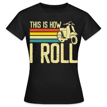 Scooter Scooter Conducteur Scooter - T-shirt Femme - noir - Devant - AI Model Female 172 dark (172cm)
