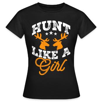 Huntress Hunt - T-shirt Femme - noir - Devant - AI Model Female 172 dark (172cm)