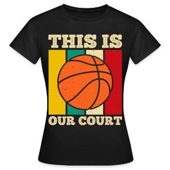 Basketball Basketballer - Frauen T-Shirt - Schwarz - Vorne - AI Model Female 172 dark (172cm)