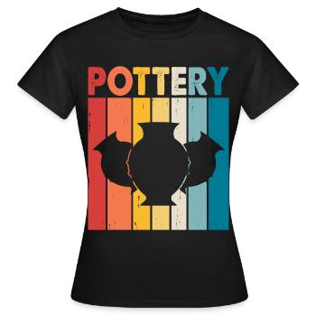 Poterie Poterie Poterie - T-shirt Femme - noir - Devant - AI Model Female 172 dark (172cm)