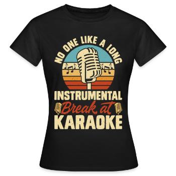 Karaoké - T-shirt Femme - noir - Devant - AI Model Female 172 dark (172cm)