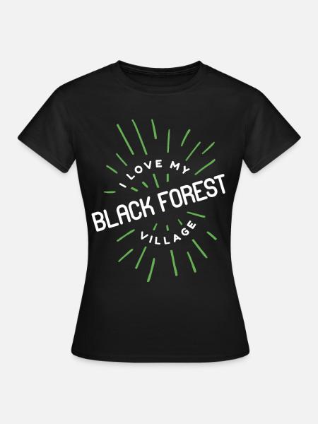 Black Forest Girl Village Country Egg Farmers - Women's T-Shirt - black