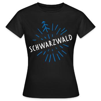 Schwarzwald Landleben Markgräflerland Freiburg - Frauen T-Shirt - Schwarz - Vorne - AI Model Female 172 dark (172cm)