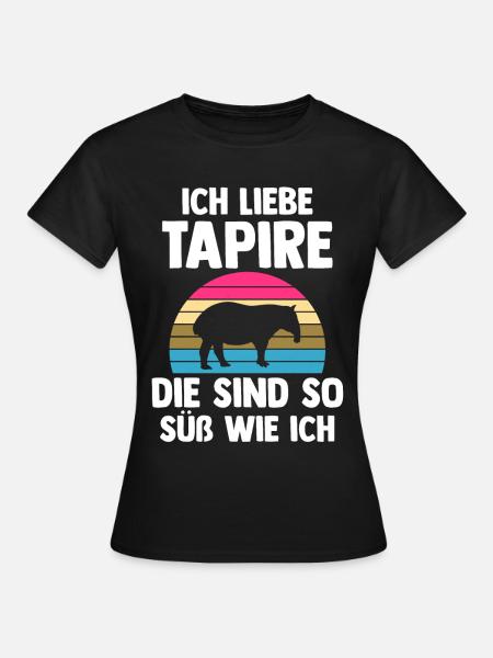 Tapir - Frauen T-Shirt - Schwarz