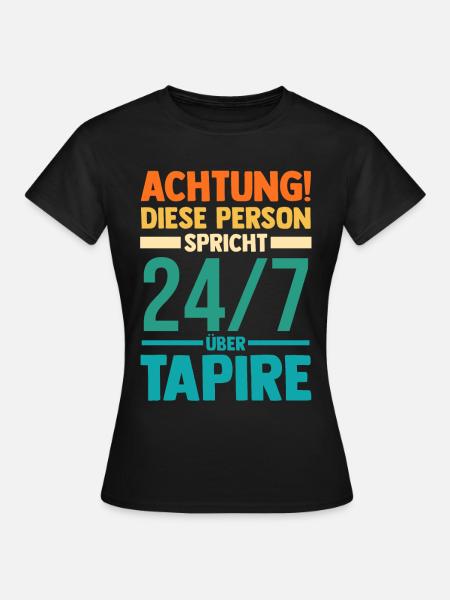 Tapir - Frauen T-Shirt - Schwarz