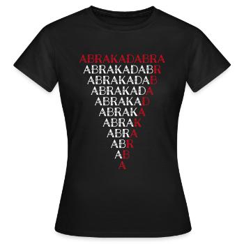 Abracadabra Illusionniste Hobby Magicien Tour de Magie - T-shirt Femme - noir - Devant - AI Model Female 172 dark (172cm)