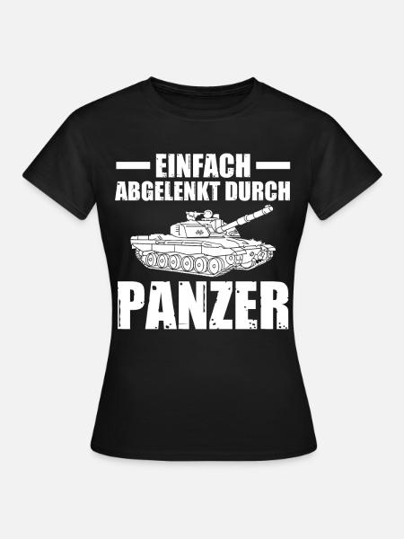 Panzerfahrer Soldat Panzer - Frauen T-Shirt - Schwarz