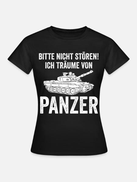 Panzerfahrer Soldat Panzer - Frauen T-Shirt - Schwarz