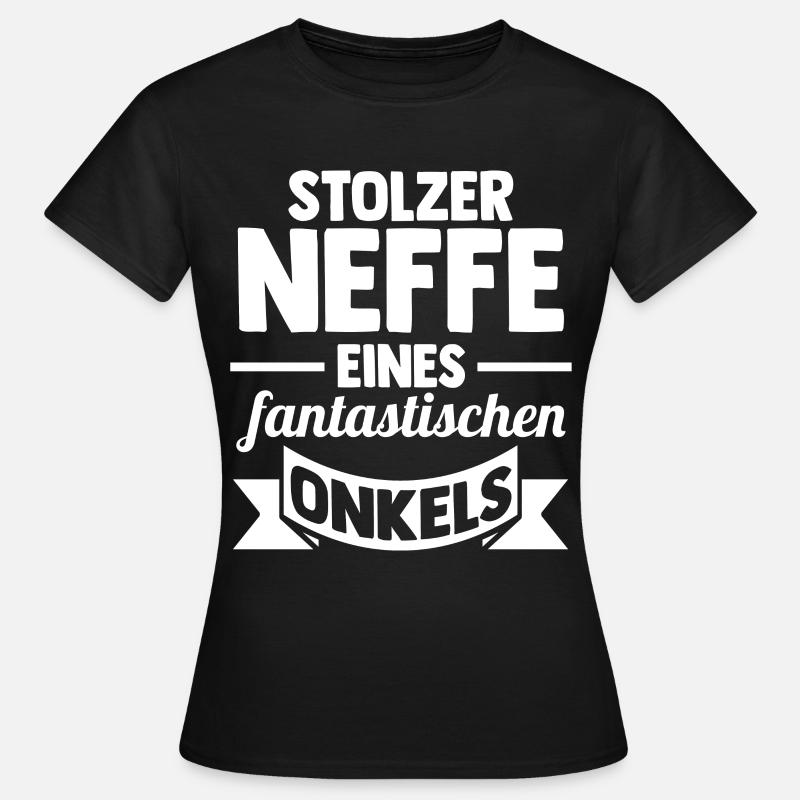 Onkel Neffe - Frauen T-Shirt - Schwarz