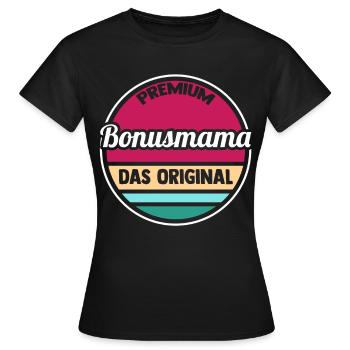 Stepmom Stepmom Bonus Mom - Women's T-Shirt - black - Front - AI Model Female 172 dark (172cm)