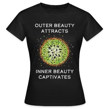 Kiwi Fruits Fruits Amateur de fruits Fruits d’été - T-shirt Femme - noir - Devant - AI Model Female 172 dark (172cm)