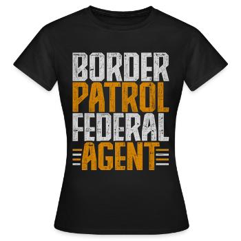 Gardes-frontières Gardes-frontières Douanes - T-shirt Femme - noir - Devant - AI Model Female 172 dark (172cm)