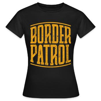 Gardes-frontières Gardes-frontières Douanes - T-shirt Femme - noir - Devant - AI Model Female 172 dark (172cm)