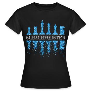 Maître d’échecs Joueur d’échecs Echecs Echec et mat - T-shirt Femme - noir - Devant - AI Model Female 172 dark (172cm)