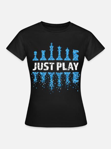 Échecs, Joueur d’échecs, Jeu d’échecs, Amateur d’échecs - T-shirt Femme - noir