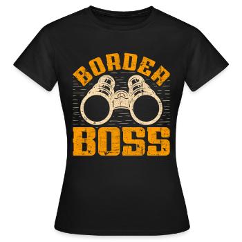Gardes-frontières Gardes-frontières Douanes - T-shirt Femme - noir - Devant - AI Model Female 172 dark (172cm)