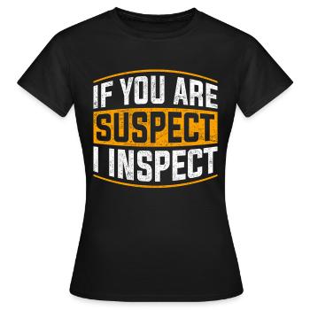 Gardes-frontières Gardes-frontières Douanes - T-shirt Femme - noir - Devant - AI Model Female 172 dark (172cm)
