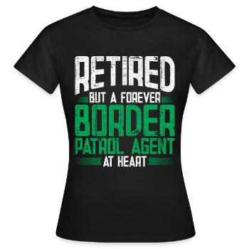 Gardes-frontières Gardes-frontières Douanes - T-shirt Femme - noir - Devant - AI Model Female 172 dark (172cm)
