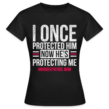 Garde-Frontière, Garde-Frontière, Mère - T-shirt Femme - noir - Devant - AI Model Female 172 dark (172cm)