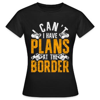 Gardes-frontières Gardes-frontières Douanes - T-shirt Femme - noir - Devant - AI Model Female 172 dark (172cm)